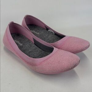 ALLBIRDS Pink Merino Wool Flats Size Women’s 8